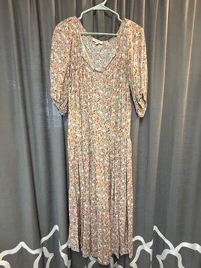 Easel Brand Cottagecore Floral Maxi Dress L-2X